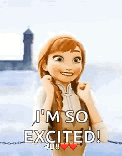 Anna Excited GIF