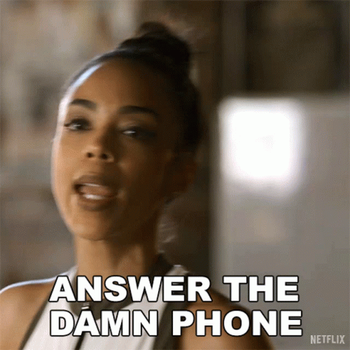 Answer The Damn Phone Kat GIF