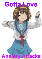 Anxiety Attack Anime Sticker