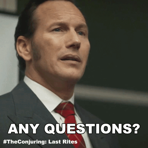Any Questions Ed Warren GIF