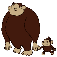 Ape Monkey Sticker