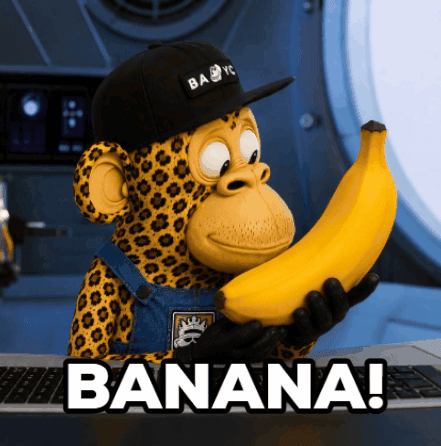 Apewhale Banana GIF