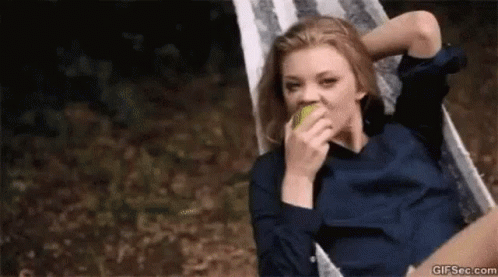 Apple Hammock GIF. This 498 x 277 animated GIF is part of our natalie dormer apple collection. Created by kittykat_. View the original animation, share it…
