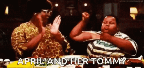 April And Her Tommy Flex GIF. This 498 x 238 animated GIF is part of our nutty professor hercules collection. Related themes include clapping. Created by…