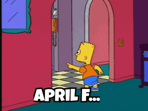 April Fools Bart Simpson GIF