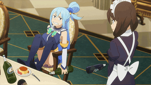Aqua Konosuba Aqua Annoyed GIF