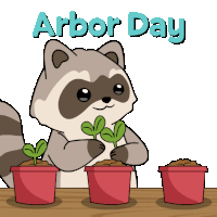 Arbor Day Gardening Sticker