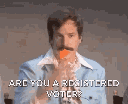 Are You A Registered Voter Confetti GIF