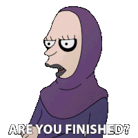 Are You Finished Arch Druidess Sticker