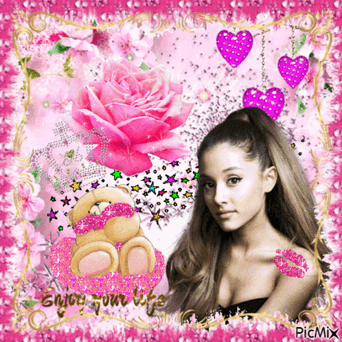 Ariana Grande Pink GIF
