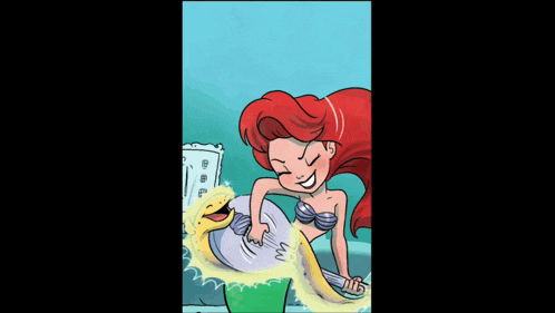 Ariel Shred GIF
