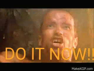 Arnold Schwarzenegger Do It Now GIF. This 320 x 240 animated GIF is part of our get to the choppa collection. Related themes include arnold schwarzenegger…