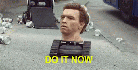 Arnold Schwarzenegger Do It Now GIF. This 480 x 244 animated GIF is part of our get to the choppa collection. Related themes include arnold schwarzenegger…