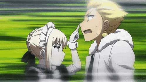 Artoria Pendragon Gilgamesh GIF. This 498 x 280 animated GIF is part of our saber lion collection. Related themes include poke. Created by evxlyn. View the…
