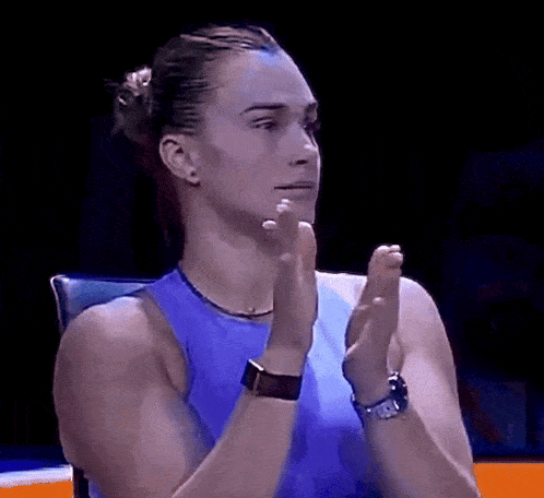 Aryna Sabalenka Pity Clap GIF
