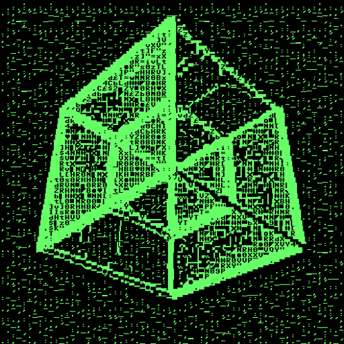 Ascii Tesseract GIF