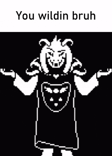Asriel Shrug GIF