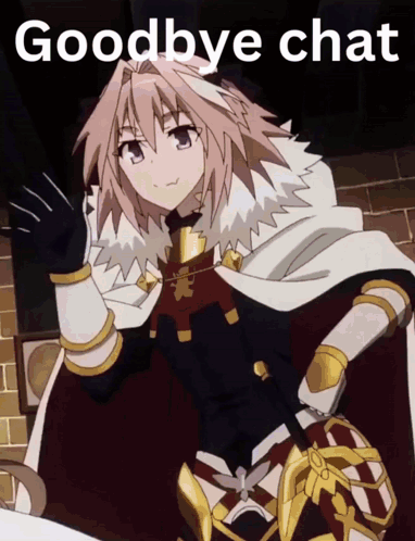 Astolfo Goodbye Chat GIF