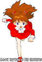 Asuka Chungus On My Way Sticker