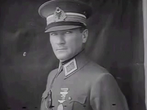 Atatürk Gifleri Black And White GIF