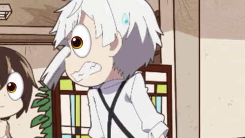 Atsushi Akutagawa Dazai Noticing GIF