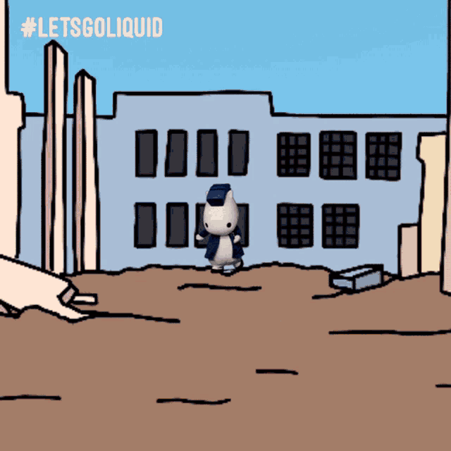 Attacking Blue GIF