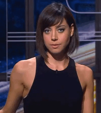 Aubrey Plaza Smile GIF