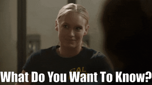 Audrey James What Do You Want To Know GIF