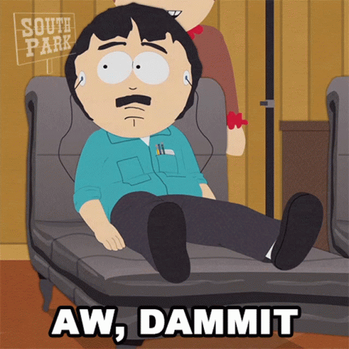 Aw Dammit Randy Marsh GIF. This 498 x 498 animated GIF is part of our god damnit collection. Related themes include damn it, disappointed, goddammit…