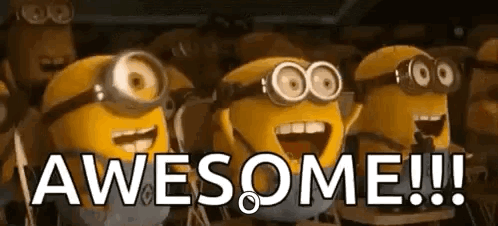 Awesome Minions GIF. This 498 x 226 animated GIF is part of our awesome collection. Related themes include cheer, clap, excited. Created by szajac. View the…