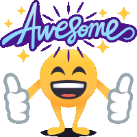 Awesome Smiley Guy Sticker