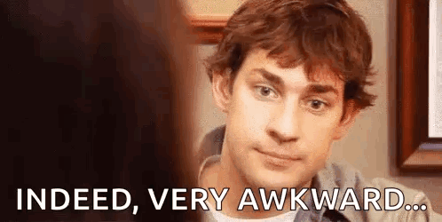 Awkward Jim GIF. This 498 x 250 animated GIF is part of our awkward collection. Created by jadedbubble. View the original animation, share it, or browse…