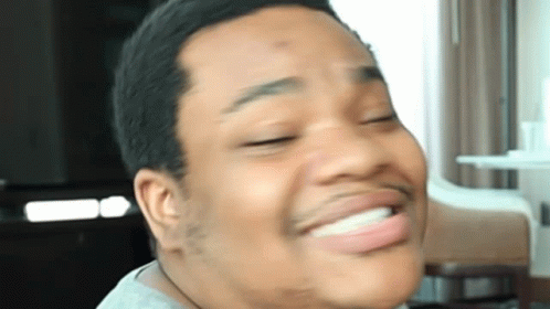 Awkward Smile Mac Kahey GIF