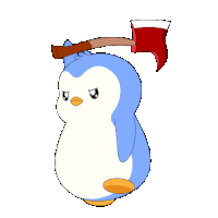 Axe Run Sticker