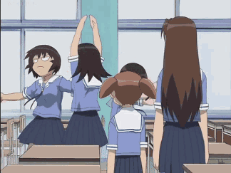 Azumanga Daioh Spinning Cat GIF