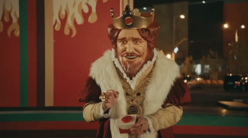 B Brger King King GIF. This 498 x 278 animated GIF is part of our easy button collection. Created by SuperOwens. View the original animation, share it, or…