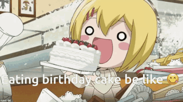 B Day Cake GIF