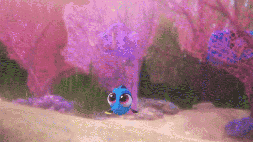 Baby Dory Swimming GIF