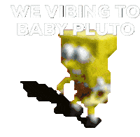 Baby Pluto Vibing Sticker
