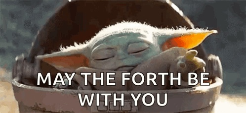 Baby Yoda May The Force Be With You GIF