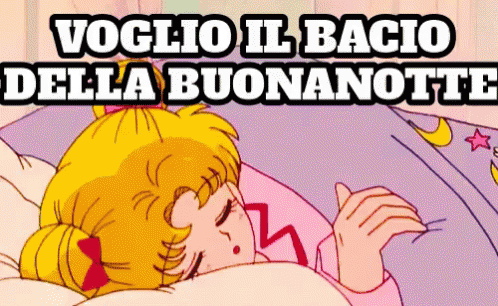Bacio Della Buonanotte Buona Notte Dormi Bene Sogni D'Oro Dormire Sonno Amore GIF