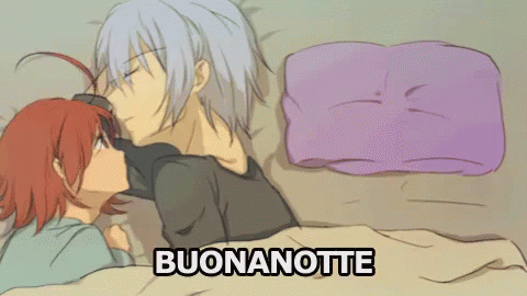 Bacio Della Buonanotte Buonanotte Sogni D''Oro Abbraccio Amore Anime GIF