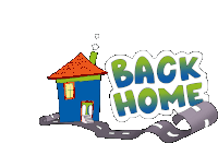 Back Home Road Sticker