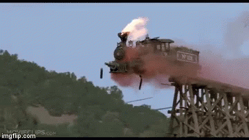 Back To The Future Train GIF