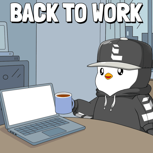 Back To Work Monday Motivation GIF. This 498 x 498 animated GIF is part of our work collection. Related themes include coffee, crypto, cute. Created by…
