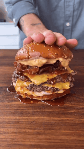 Bacon Burger Food GIF