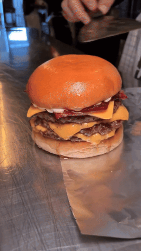 Bacon Cheeseburger Food GIF