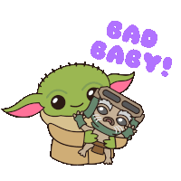 Bad Baby Grogu Sticker
