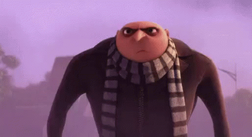Bad Mood Gru GIF