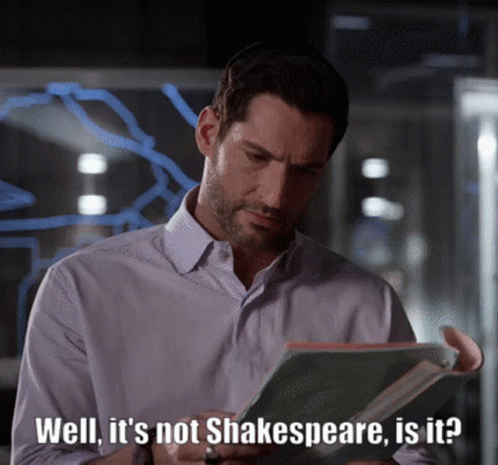 Bad Writing Not Shakespeare GIF. This 498 x 465 animated GIF is part of our its bad writing collection. Created by planetclare. View the original animation…